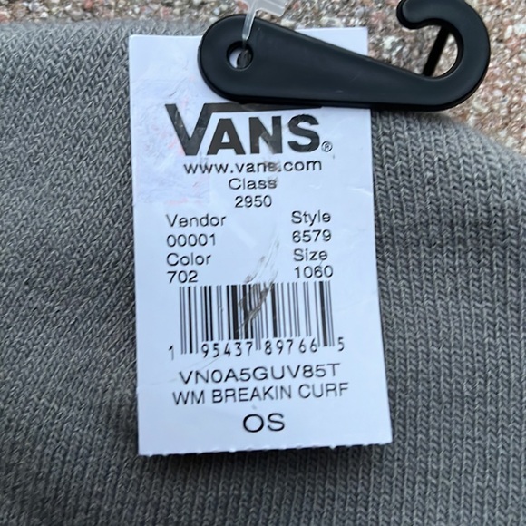 Vans WM Breakin Curf Grey Beanie Skateboarding Hat Women & Men VN0A5GUV85T - Picture 16 of 16